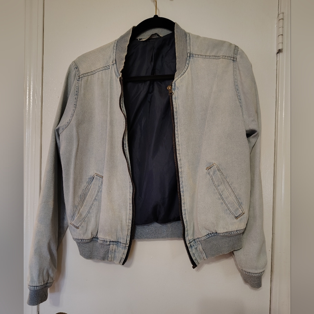 Denim Bomber Jacket